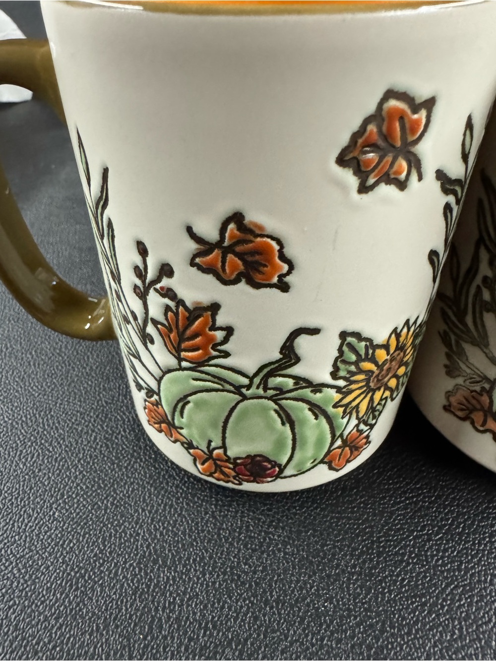 Eli and Ana Pumpkin Mugs Set of Two - Picture 2 of 4